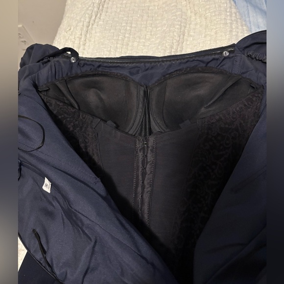 Ideas by Barbara Style 0816 Elegant Navy Blue Evening Gown - Picture 4 of 6